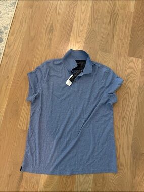 Banana republic Men's Blue Polo Shirt - Lightweight Casual Polo